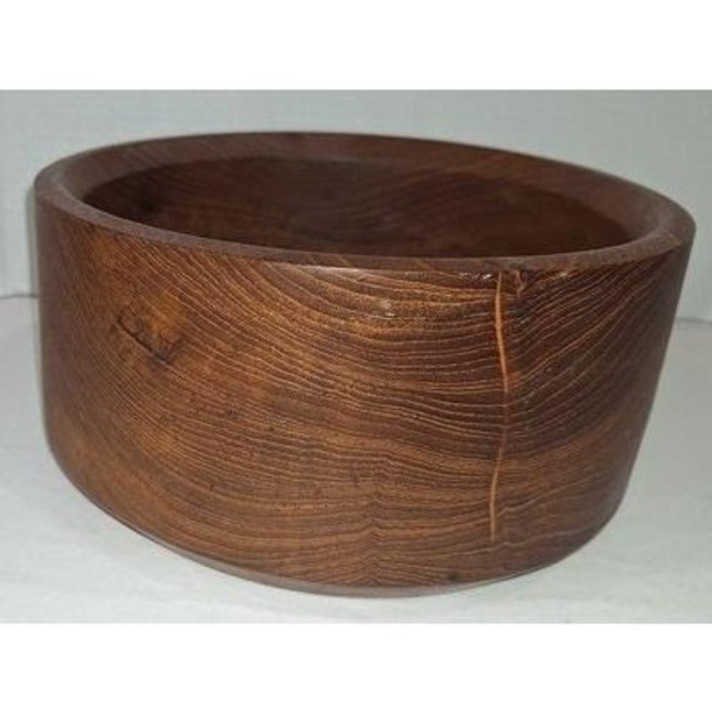 Good Wood Teak Bowl Salad Dough Vintage - Picture 5 of 13